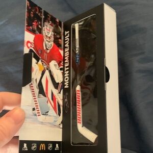 Brand New Sam Montembeault McDonald’s Mini Hockey Stick Montreal Canadians